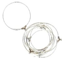 5 Pairs of 40mm Silver Finish Hoops